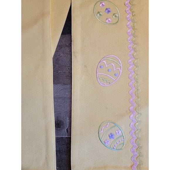 Yellow Easter egg place mats cloth decor set - Picture 4 of 7